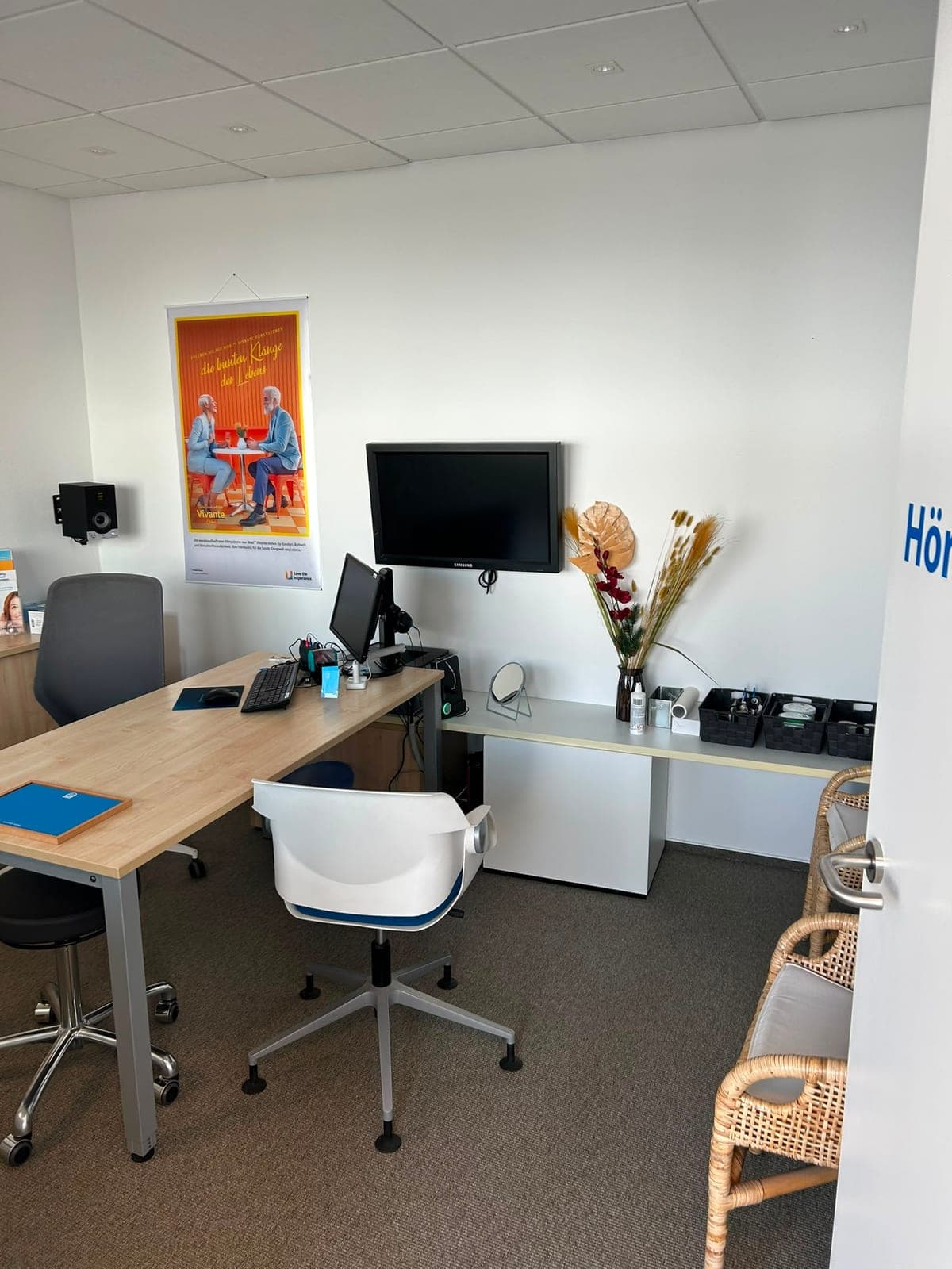 Beratungsraum im HörStudio Steinbauer in Plattling